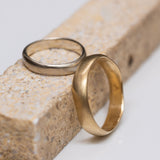 Duo Smooth Raw Wedding Rings
