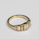 Lab-Grown Baguette Diamond Brick-Pattern Band