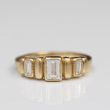 Lab-Grown Baguette Diamond Brick-Pattern Band