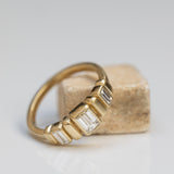 Lab-Grown Baguette Diamond Brick-Pattern Band