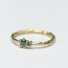 Load image into Gallery viewer, Branch ring with delicate sapphires
