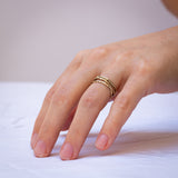 Three Crossed Branches Ring