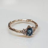 Parti Sapphire and Diamonds Cluster Branch Ring