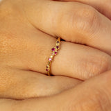 Wavy Cluster With Rubies