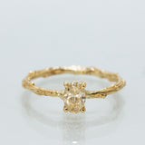 Solitaire Branch Ring with 0.50ct Oval Champagne Diamond
