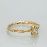 Solitaire Branch Ring with 0.50ct Oval Champagne Diamond
