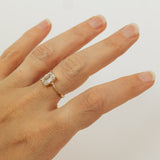 2 carat Emerald-Cut Lab-Grown Diamond Branch Ring