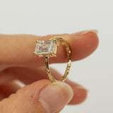2 carat Emerald-Cut Lab-Grown Diamond Branch Ring