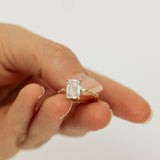2 carat Emerald-Cut Lab-Grown Diamond Branch Ring