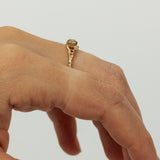 Spreading Branch Ring with Diamond and Rubies