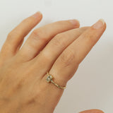 Solitaire Branch Ring with 0.50ct Oval Champagne Diamond
