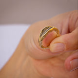 Large Concave Ring with Raw Texture