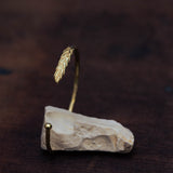 Wheat  shaped gold bangle