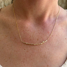 Load image into Gallery viewer, 3 diamonds Gold Branch Necklace
