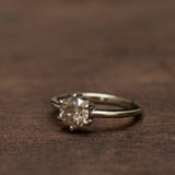 Classy champagne engagment ring