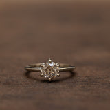 Classy champagne engagment ring