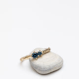 Branch ring with delicate sapphires