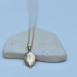 Gold leaf pendant