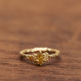 Yellow drop cluster branch ring