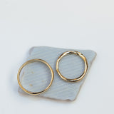 Smooth raw & gentle raw wedding rings