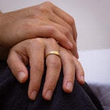 Raw Tapered Ring with Branch Texture