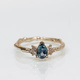 Parti Sapphire and Diamonds Cluster Branch Ring