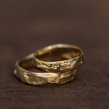 Sand & landscape wedding rings