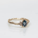 Parti Sapphire and Diamonds Cluster Branch Ring