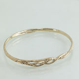 Solid Gold Blooming Branch Bracelet