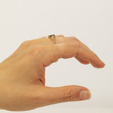 Zig Zag Cluster with Sapphire and Champagne Diamonds