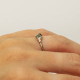 Zig Zag Cluster with Sapphire and Champagne Diamonds