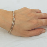 Solid Gold Blooming Branch Bracelet