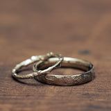 Second skin & branch wedding bands