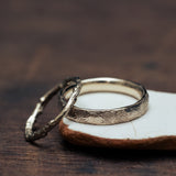 Second skin & branch wedding bands