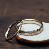 Second skin & branch wedding bands