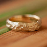 Boulder-Textured Gold Ring