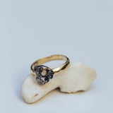 Raw ring with large meteorite