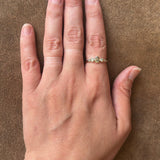 ענף טבעת 5 יהלומים  