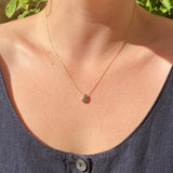 Gold Meteorite necklace