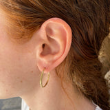 Raw hoop earrings
