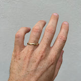 Raw Textured Zig-Zag Ring