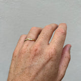 Raw Textured Zig-Zag Ring