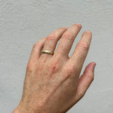 Sponge Texture Gold Ring