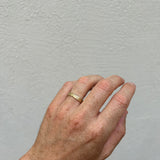 Gold Ring with Ripple Texture