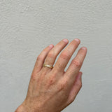 Gold Ring with Ripple Texture