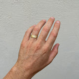 Arranged Striped Coal Texture Ring