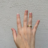 Raw Ring with Liquid-Like Texture