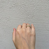 Raw Ring with Liquid-Like Texture