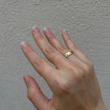 Raw Ring with Liquid-Like Texture