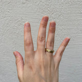 Raw Ring with Liquid-Like Texture